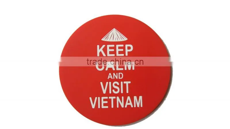Custom Logo Debossed Promotional PVC Coaster