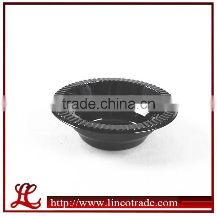 Party Black Plastic PS Disposable Bowl