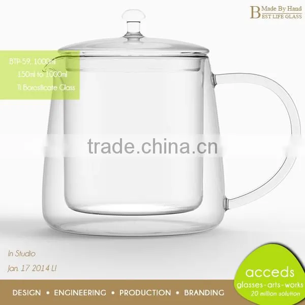Free Design High Quality Pyrex Glass Thermos Turkish / Arabic Tea Pot