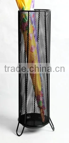 2017 Metal Mesh Indoor Umbrella Holder Storage Container