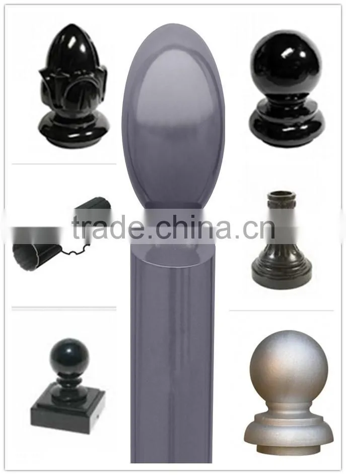 square post street outdoor aluminium post lamp