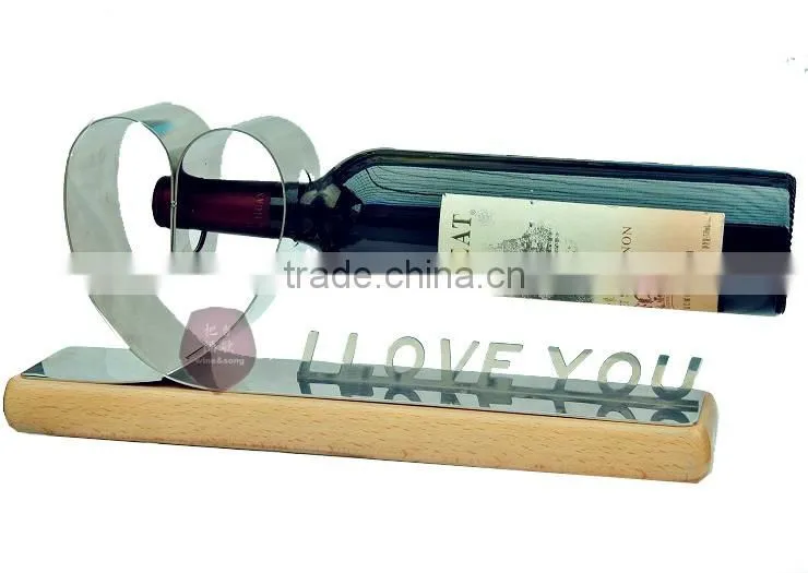 wooden bottle rack