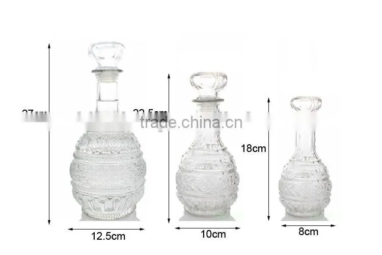 glass vodka wine bottles with cork lid TY42