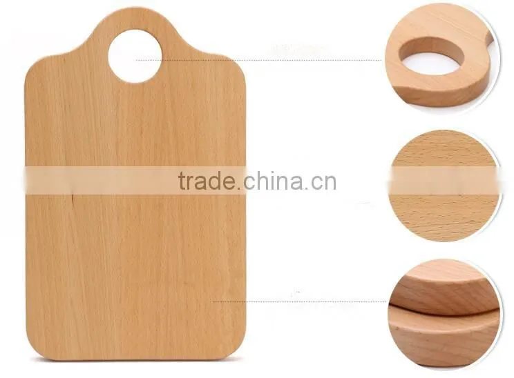 High grade Beech material wholesale shaped wood cutting board