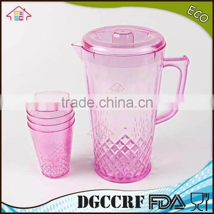NBRSC set of 5 pieces Plastic PS Cold water jut water kettle Hollow drinking bottle PP pot watering can