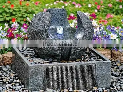 wholesale lotus flower granite stone waterfall fountain