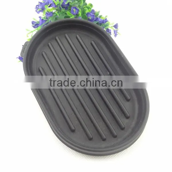 2014 brand new black silicone hanging soap holder