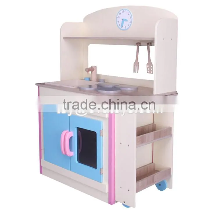 New design children educational toys wooden kids kitchen play set W10C287
