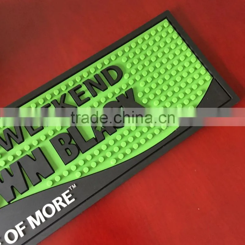 eco-friendly PVC bar mat customized rubber bar mat