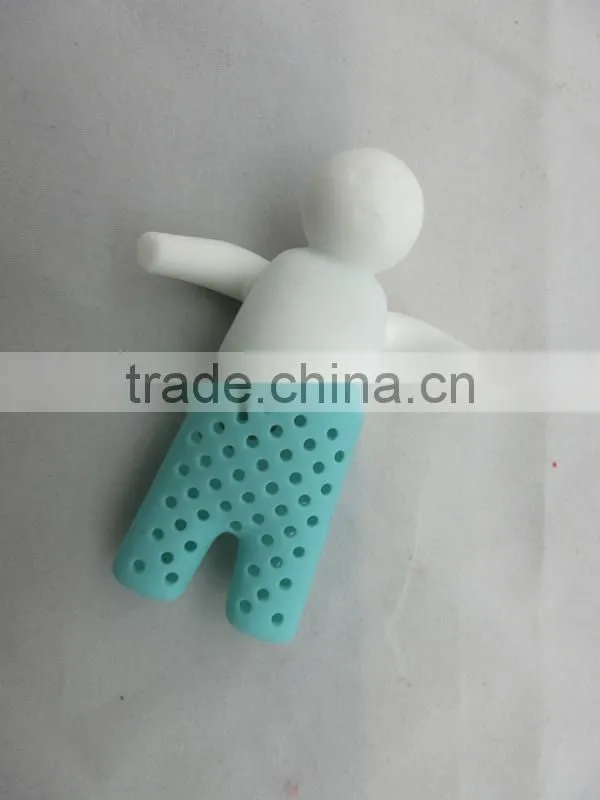 Coffee or tea tools 2015 food grade material Mr tea silicone tea infuser