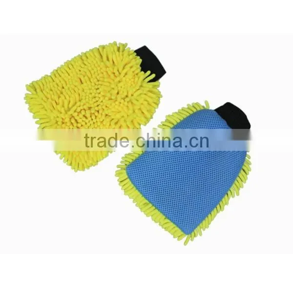 mesh cloth super water absortbent chenille microfiber glove car wash