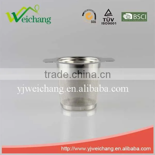 WCE6023 Good quality Stainless Steel Mesh Tea tools Tea Strainer Tea Infuser With Hook and Handle