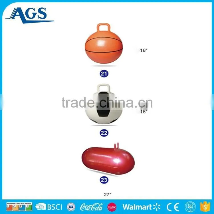 Top grade New pvc bouncy handle massage ball