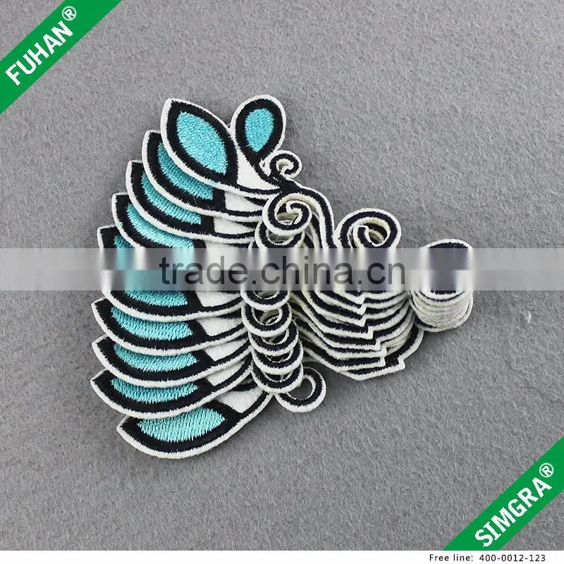 Hangzhou Garment Accessories Custom Design Hats Sewing Embroidery Badges