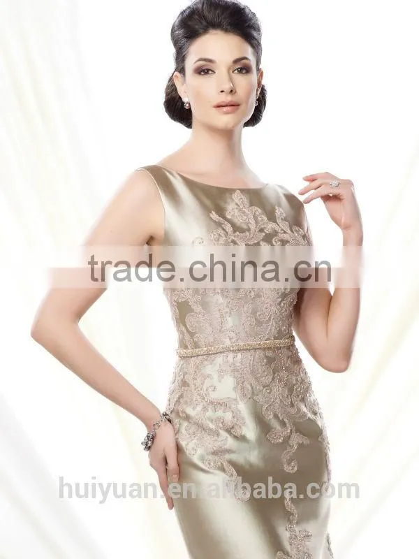 sexy long satin lace evening nice design casual dress