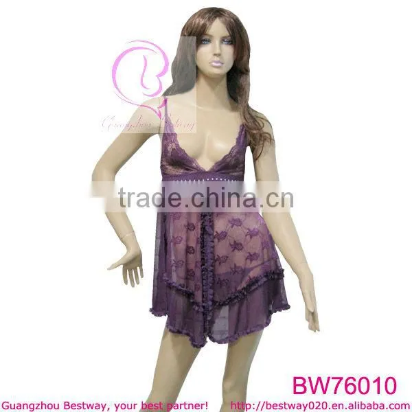 Valentine transparent sexy lingerie