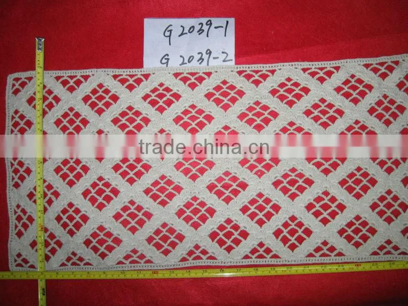 cotton crochet flower textile