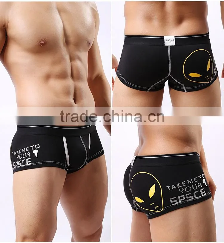 MGOO Passed Test Mens Sexy Gay Underwear Black Tight Cotton Spandex Big Cock Mens Thongs MB020