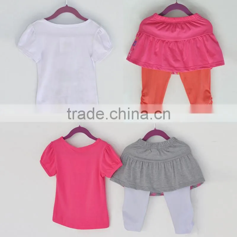 new lovely short sleeve baby girls cotton clothing sets kids summer suits baby outfits