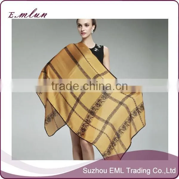 Wholesale fashion ladies handmade silk shawl/100% silk scarf/infinity scarf
