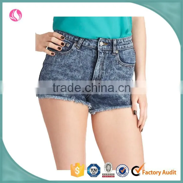 stylish women denim fabric booty sexy shorts jeans used look stone wash denim shorts