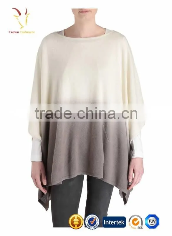 Print Knitting Pattern Lady Knitted Fashion Cashmere Poncho Shawl