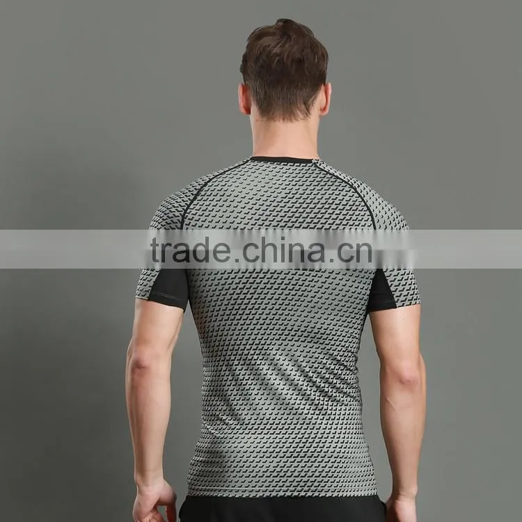 Top Quality Best Short Sleeve Plain Round Neck Fitness Athletic T-Shirts Polyester