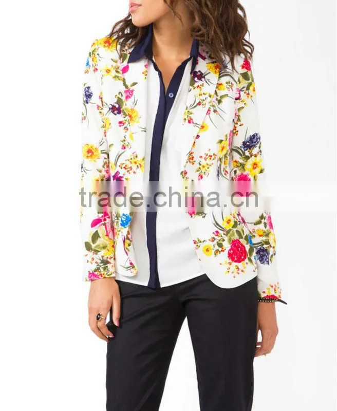 Floral Print Blazer