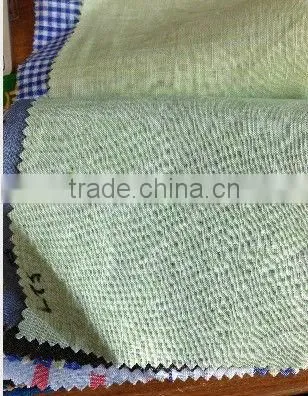 men's yarn dyed checked linen shirt
