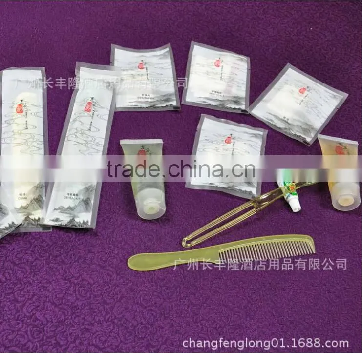 High end plastic bag packing guangzhou disposable hotel supplies