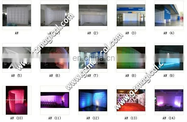 red air wall with logo/ inflatable air wall with customized brand