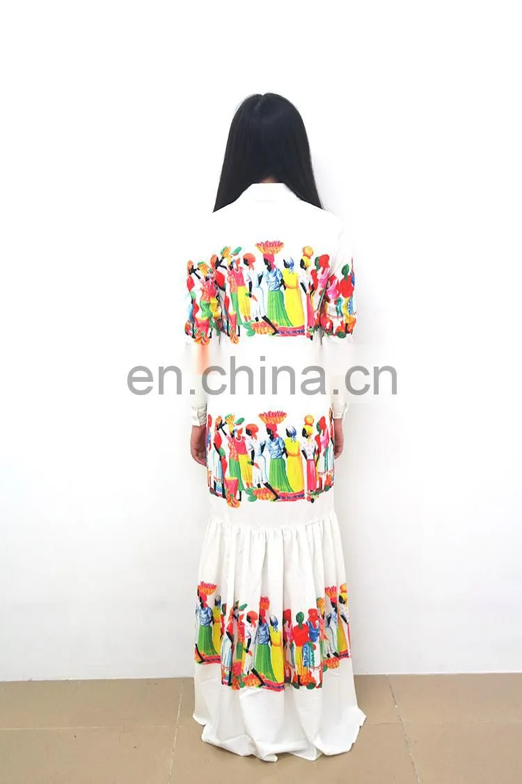 New design beach dress sexy casual dress white printing beautiful holiday dress