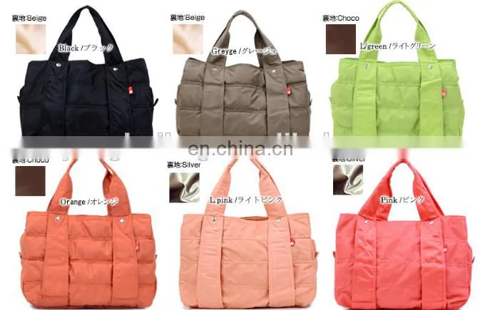 Wholesale nylon and drawstring shopping tote bag in stock from factory