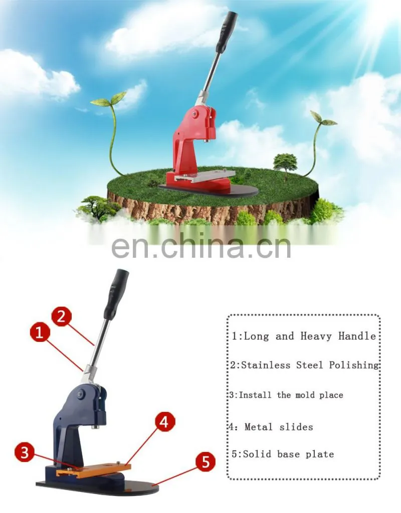 The new machine button machine aluminum panel makers, DIY badge machine body without mould factory outlet