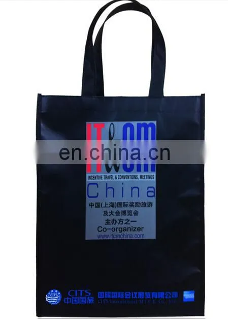 silk print laminated non woven bag