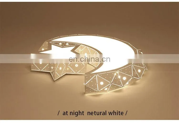 creative ceiling bedroom lights modern simple lights stars moon lights for children room