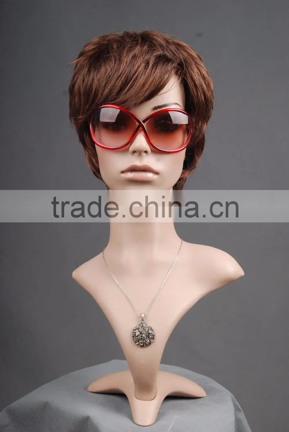 Plastic head mannequin Female Realistic head Model H1051