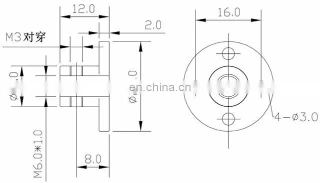 ChiHai Motor High Hardness Metal Threaded hole flange coupling Rigid Flange Coupling Motor Guide Shaft Axis DIY Model