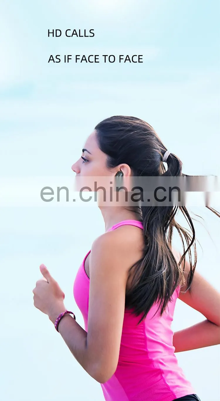 Wholesale E68 acoustic earbuds super mini sports headphone tws earphone with charging cases
