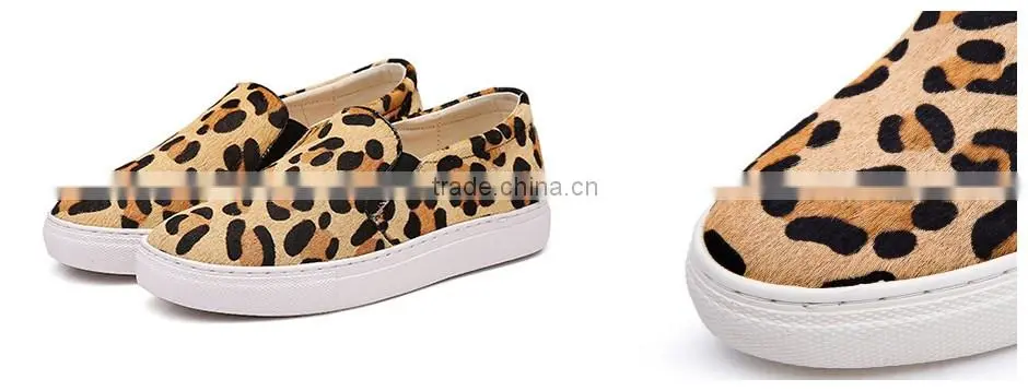 leopard print fabric horse hair brush fabric for shoes