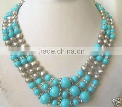 14MM Magnesite turquoise round beads