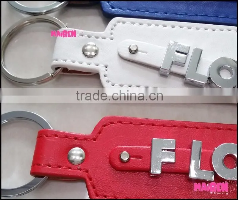 2016 new products leather key chain New York Florida souvenir keychain
