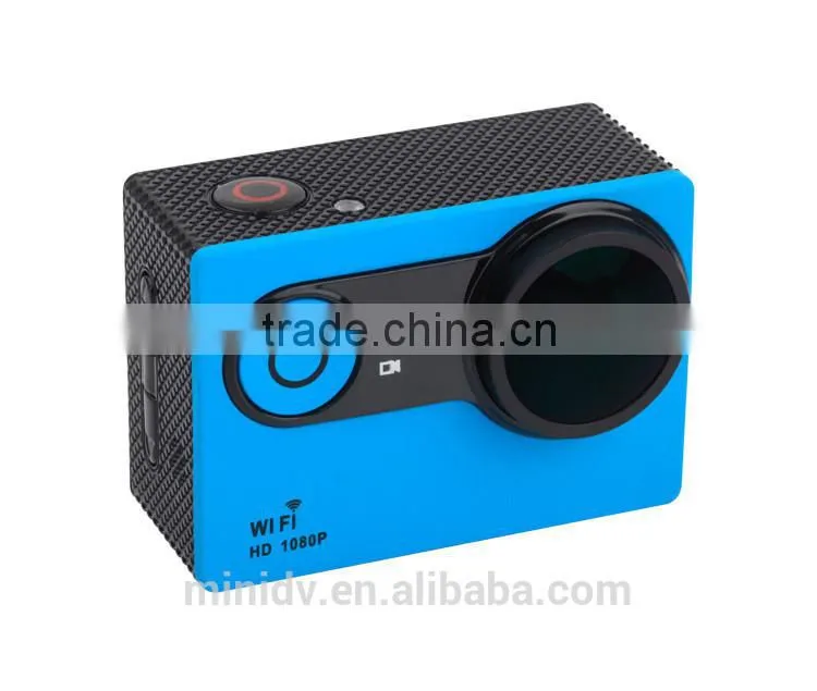12MP Pixels NOVATEK 96655 FHD 1080P 30FPS 720P 60FPS WiFi Sport Action Camera 30M Waterproof with 2.0inch LTPS Wide Screen