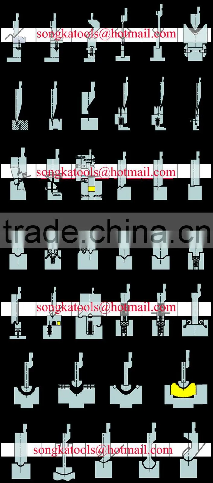 Bending machine blade can be used for Edwards Pearson, Elga, Ermak, Ermaksan