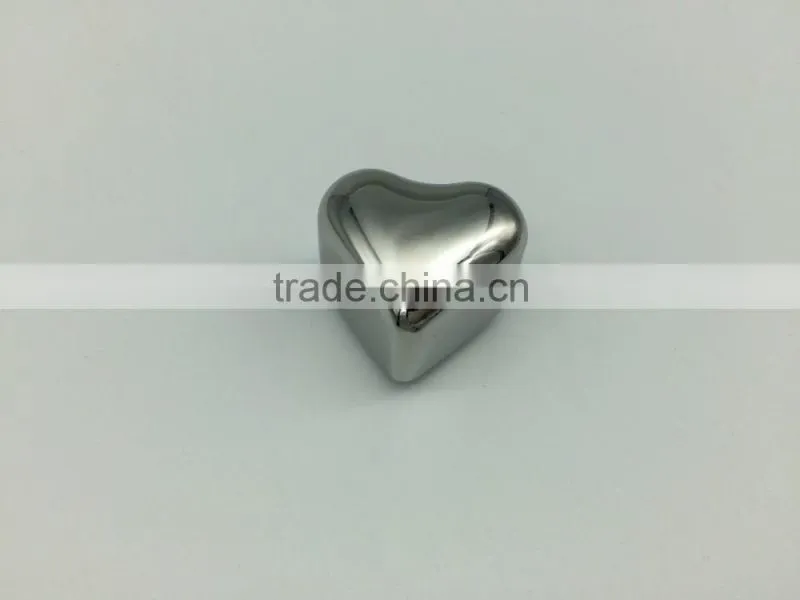 Reusable Heart Shape Stainless Steel Ice Cubes for party
