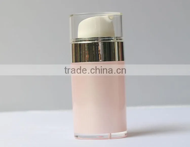 50ml Round Acrylic Airless Pump Bottles For Cosmetic Packaging