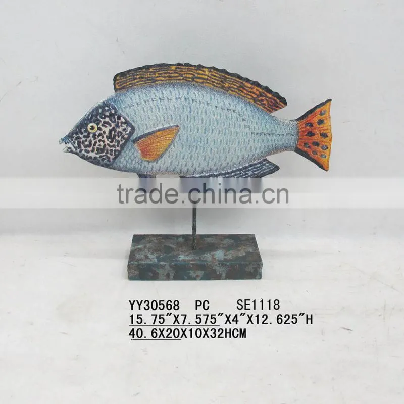 metal fish for table top decor