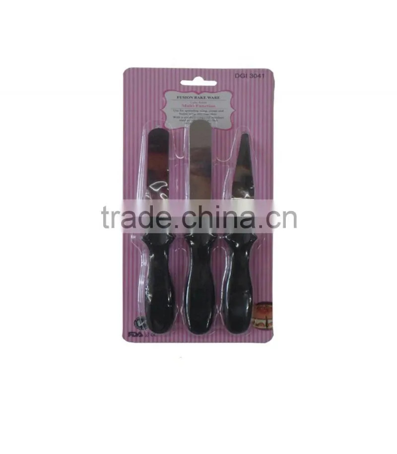 stainless steel pie spreaders spatula in PP handle