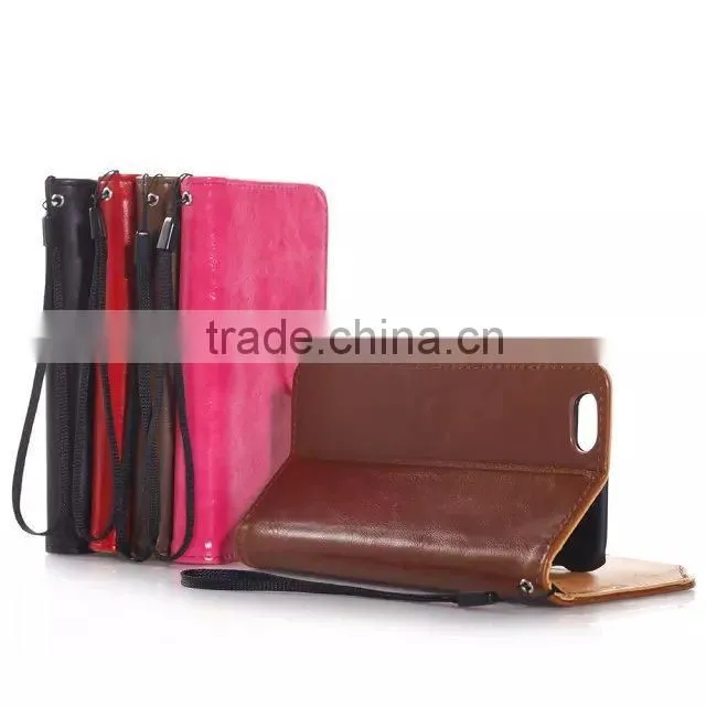 Wallet Card Holder PU Leather Case for iphone 6 & 6 plus