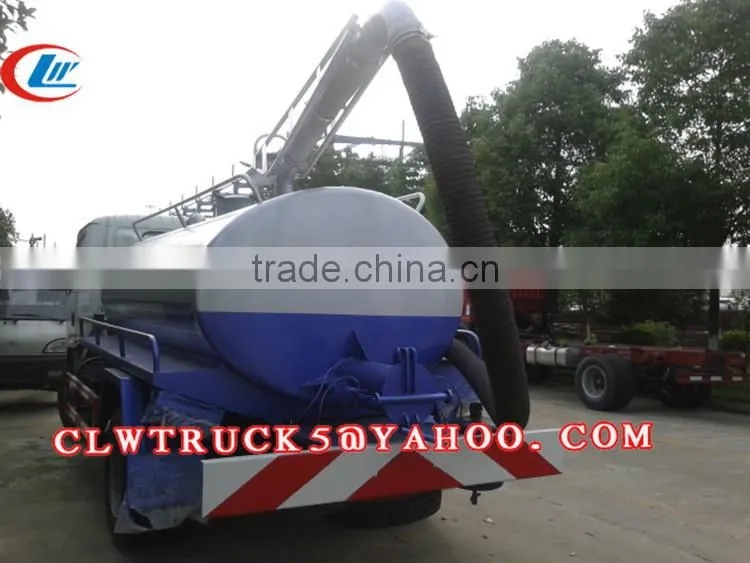 2015 factory supply Dongfeng septic tank truck,Diesel New 4x2 vacuum trucks for sale